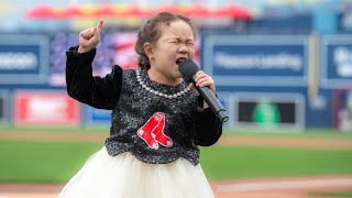 Mirabel Pan Weston 8 years old sang National Anthem from her heart with a huge passion ❤️ [upl. by Aliekahs]