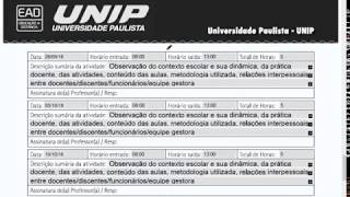 Documentos Estágio UNIP  EaD [upl. by Durware573]