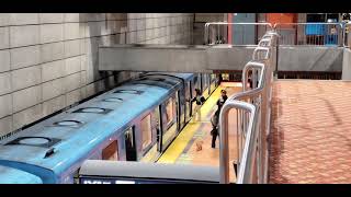 MONTREAL METRO MR73 Station Stop at Lionel Grioulx Green Line [upl. by Charlet449]