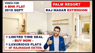 Palm Resort Raj Nagar Extension ☎️ 9560955050  4 bhk in Ghaziabad Ready to move flats in ghaziabad [upl. by Ker]