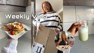 weeklyvlog  Office Decor  my bday ✨ Yummy Food  New hair amp nails 💅 [upl. by Lebasi992]