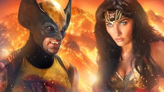 WONDER WOMAN vs WOLVERINE  ALTERNATE ENDING  Super Power Beat Down [upl. by Atilef]