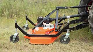 Demonstration of MechMaxx 48in Working Width Finishing Mower for Tractor FM120 [upl. by Aik]