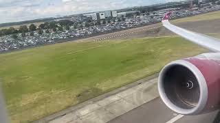 Virgin Atlantic A3501000 takeoff LHR [upl. by Eimaj]