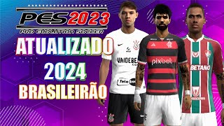 PES 2013 PATCH 2024 COM BRASILEIRÃO ATUALIZADO ATE DIA 1103 COM FACESTATUAGENSUNIFOMES NOVOS PC [upl. by Galen77]