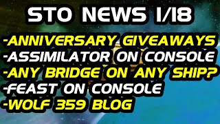 STO News 118 Anniversary Giveaway Day 1 4 Free Ship Slots  Any Bridge On Any Ship  Wiki Issues [upl. by Daisie288]