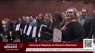 Concluye maestría en Derecho Electoral [upl. by Oiril]