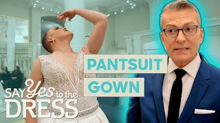 Bride Wants A 2In1 Pantsuit Gown  Say Yes To The Dress [upl. by O'Conner932]