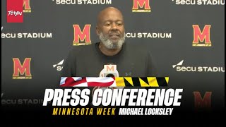 Maryland Football  Head Coach Michael Locksley Weekly Press Conference  Minnesota [upl. by Hasan]