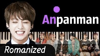 BTS  ANPANMAN ● караоке  PIANOKARAOKE ● ᴴᴰ  SHEETS amp MIDI  Romanized lyrics [upl. by Jit]