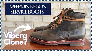 Unboxing Meermin Negon Boot Review  A 275 Viberg Dupe [upl. by Ditmore]