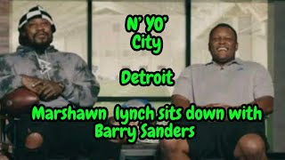 N YO City Marshawn Lynch Detroit with Barry Sanders [upl. by Helbonnah558]