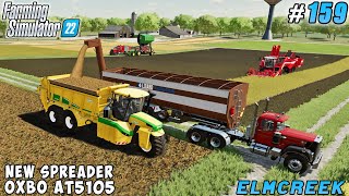 Upgrading OXBO Apparatus for Spreading Manure Harvesting Grain amp Potatoes  Elmcreek  FS 22  159 [upl. by Aidyn524]