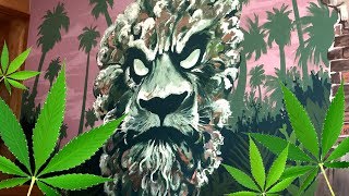 Marijuana Mural for Dispensary [upl. by Hewe]