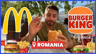 MC DONALDS vs BURGER KING in ROMANIA  PRATTQUELLO [upl. by Norehs63]