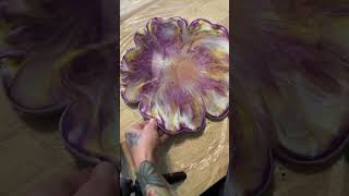 I’m loving these colors together epoxy epoxyresin resin epoxyresinart resinart resinartist [upl. by Medlin]