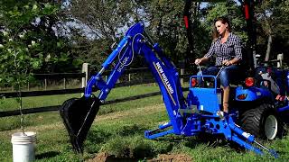 New Holland WORKMASTER™ 25S Backhoe Attachment [upl. by Ikaz]