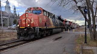 CN 402 at Trois Pistoles and St Fabien De Rimouski on april 13th 2024 [upl. by Tobin664]