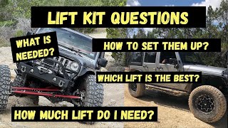 JEEP LIFT KITS  All You NEED to know [upl. by Leksehc]