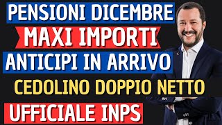 UFFICIALE INPS⚡️ PENSIONI DICEMBRE CEDOLINI IMPORTI ARRIVATI❗️ VERIFICA TREDICESIMA AUMENTI BONUS [upl. by Skell]