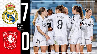 Real Madrid 70 Twente  HIGHLIGHTS  Womens Champions League 202425 [upl. by Robi]