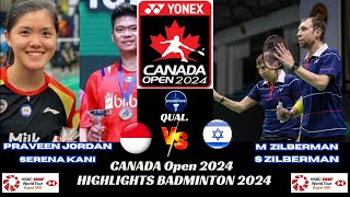 Praveen JORDANSerena KANI INA vs M ZILBERMANS ZILBERMAN ISRXDR 32  CANADA Open 2024 [upl. by Jessey]