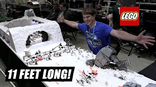 LEGO Star Wars Battle of Hoth with Amazing Lights – 11 Feet Long [upl. by Irmo]