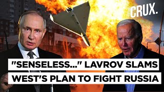 Russia Destroys quot125 Ukrainian Dronesquot Lavrov Warns West Against quotSuicide Venturequot In Ukraine [upl. by Adnelg]