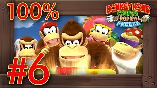 Donkey Kong Country Tropical Freeze FUNKY MODE  100 Walkthrough World 6  Switch Gameplay [upl. by Eirrehs]