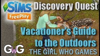 The Sims Freeplay Vacationers Guide to the Outdoors Quest [upl. by Elysha]