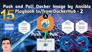 DevOps  Part 15  Push and Pull Docker Image by Ansible Playbook tofrom Docker hub Episode  2 [upl. by Aikenahs]