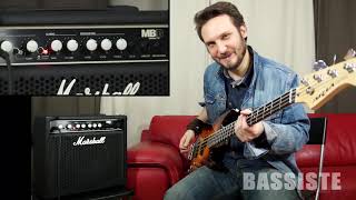 MARSHALL MB15  BASS AMP  REVIEW  TEST  Bassiste Magazine 47 [upl. by Ellenoj]