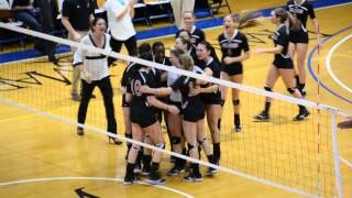 Muhlenberg volleyball  semifinal match point [upl. by Aneehsat808]