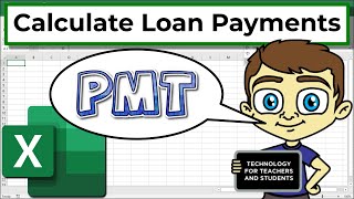 Calculate Loan Payments with Excel PMT Function [upl. by Hairym]