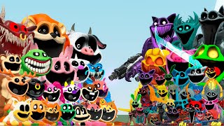 ALL FORGOTTEN SMILING CRITTERS FAMILY VS POPPY PLAYTIME CHAPTER 4 CHARACTERS Garrys Mod [upl. by Sieracki]