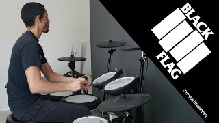 Black Flag  Nervous Breakdown  Drum Cover [upl. by Eelytsirk664]