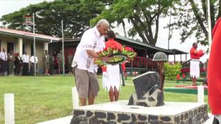 Fijian Prime Minister Hon Voreqe Bainimarama attends Memorial Service [upl. by Danette]