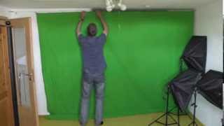 Greenscreen setup at home  Preparing an online lecture [upl. by Odie]