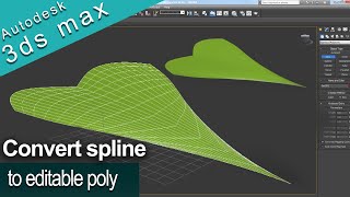 3ds Max Tutorials For Beginners  To Convert Spline to Editable poly  ATLAS Constelation [upl. by Roz]