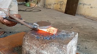 Forged long knife making process p1 Blacksmith [upl. by Rasmussen84]