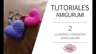 🍀 TUTORIAL AMIGURUMI 2 Llavero CORAZÓN Amigurumi San Valentín  Amigurumi Heart Valentine´s Day [upl. by Homovec420]