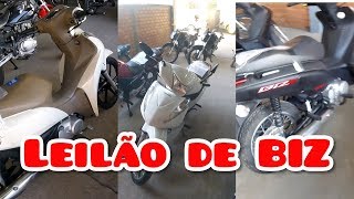 Varias HONDA BIZ no LEILÃO DE MOTOS tem biz até 0km e sem placa [upl. by Reiss]