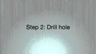 Franke How to Drilling a tap hole in Tectonite sink [upl. by Waldemar]