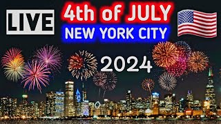 🎆 MACYS Fourth Of July FIREWORKS 2024 New York City LIVE 🇺🇸 Macys 4th of July fireworks Hudson [upl. by Ayam]