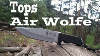 Tops Air Wolfe Knife Review USA MADE SRK [upl. by Altis788]