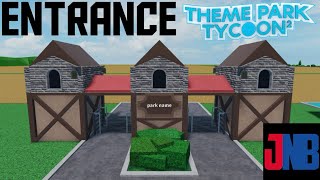 Build an entrance 08  NO GAMEPASS  Roblox theme park tycoon 2 [upl. by Eledoya]