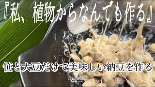 自家製納豆の作り方｜ササと大豆だけで納豆を量産｜大豆さえあれば無限納豆完成 [upl. by Mailli]