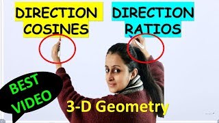 DIRECTION COSINES AND DIRECTION RATIOS OF A VECTORLINE [upl. by Podvin]