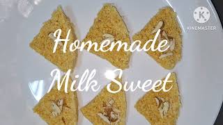 Homemade Milk Sweet Recipe  Kalakand Sweet Recipe  Easy Sweet Recipe [upl. by Eltsryk575]