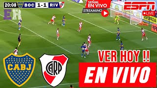 Boca Juniors vs River Plate en vivo Donde Ver A Que Hora Juega Liga Profesional 2024 hoy [upl. by Adnolaj]